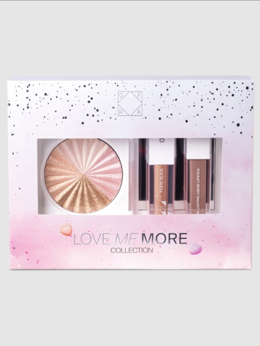 OFRA Love Me More Collection Shimmer Highlighter & Liquid Lip Set